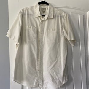 LL Bean L S/S Button down Ivory/Natural